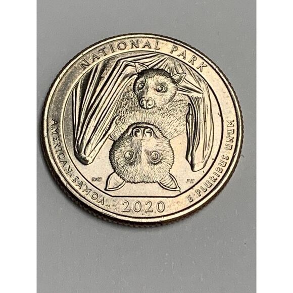 2020 P American Samoa Bat Park Quarter - Picture 3 of 4